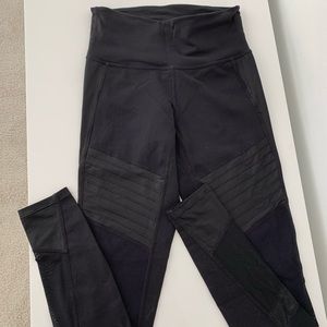 Athleta Moto Leggings - Black- XXS